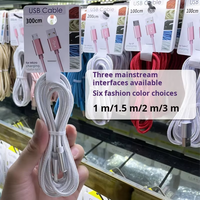 Kabel Pengisi Daya Ponsel Tipe C OEM Berkualitas Tinggi Dengan Kemasan Hangtag 3.3ft 6.6ft 10ft, Kabel Data USB Nylon 10ft Tipe USB-C
