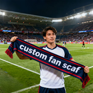 أوشحة مروحة مطبوعة مخصصة لفرق كرة القدم الرياضية لكرة السلة بالجملة وشاح مروحة مخصص المؤيدين - Product Image 5