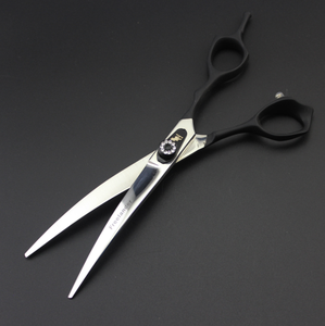 <span class=keywords><strong>Ciseaux</strong></span> de toilettage pour animaux de compagnie 7,0 pouces avec manche laqué noir, ensemble de 4 <span class=keywords><strong>ciseaux</strong></span> à coupe droite <span class=keywords><strong>et</strong></span> <span class=keywords><strong>ciseaux</strong></span> à coupe courbée, livré avec un <span class=keywords><strong>peigne</strong></span> PTS-019 - Product Image 5