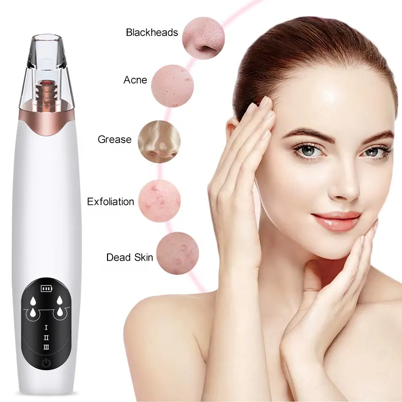 Skin Care Blackhead Face Deep Pore Cleaner Acne Black Dot Extractor Electric Blackhead Remover Vacuum