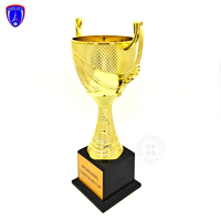 9,8 pouces # Trophée de football en or personnalisé par le fabricant chinois 19409, médaille, coupe de trophée de football