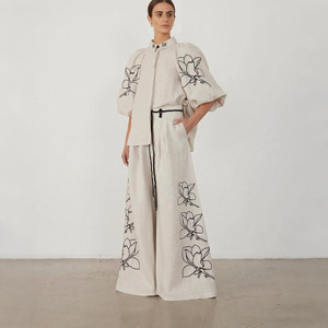 ACEzung 2 pezzi set da <span class=keywords><strong>donna</strong></span> abiti da <span class=keywords><strong>donna</strong></span> larghi in cotone con maniche Raglan e <span class=keywords><strong>pantaloni</strong></span> larghi stile Casual completo da <span class=keywords><strong>donna</strong></span> estivo - Product Image 1