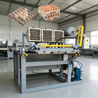 Machine de moulage de barquettes à œufs entièrement automatisée à grande vitesse, équipement de moulage de barquettes à œufs en pâte à papier pour transformer les déchets de papier en barquettes à œufs