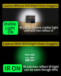 Patchs en tissu brodés personnalisés pour identification d'équipe de combat, découpe laser, tactiques, réfléchissants IR à infrarouge lointain, <span class=keywords><strong>groupe</strong></span> <span class=keywords><strong>sanguin</strong></span> - Product Image 3