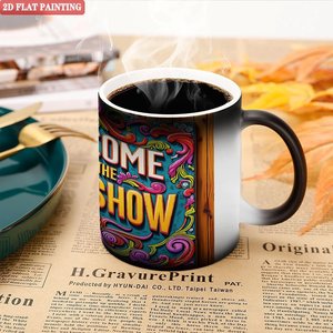 Frosted Black 11oz <b>Ceramic</b> <b>Mug</b> Heat Activated Sublimation Cup Holiday Gift Bulk Wholesale - Product Image 5