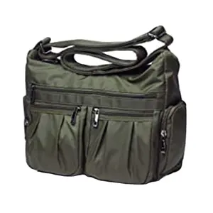 Baige 사용자 정의 새로 디자인 패션 육군 녹색 크로스 바디 나일론 어깨 가방