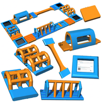 Nouveau saut géant gonflable Aqua parc aquatique flottant obstacle extérieur Commercial louer grand jeu jouets Yuedong