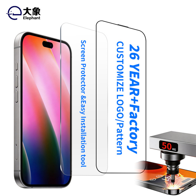 New Arrival KK9 Tempered Glass HD Anti-Scratch Custom Size Screen Protector for iPhone 18 Pro OEM CustomMax No White Border