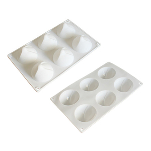 Moule à gâteau en silicone Darklight à 6 cavités en forme de chapeau de Noël, logo personnalisé, design créatif pour boulangerie, pâtisserie française, outils de cuisson - Product Image 5