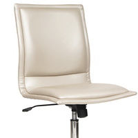 Chaises de bureau moderne pivotante en cuir blanc, 1 pièce, meilleures ventes