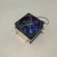Pendingin CPU DC 12V yang Dapat Disesuaikan dengan Kipas LED, Radiator Tembaga, Bantalan Cairan RGB untuk Casing Komputer