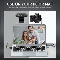 HDTV-Videoaufnahme-USB-3.0-Adapter für 4K-Livestream-Aufnahmen 1080P60Hz MP4 Laptop mit Aluminiumlegierungsgehäuse