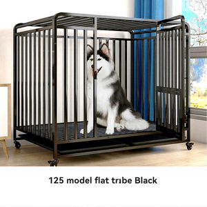 กรงสุนัขแบบพกพาพับได้ โครงเหล็กแข็งแรงทนทาน ขนาดใหญ่พิเศษ พร้อมตัวล็อคแบบกด - Product Image 5