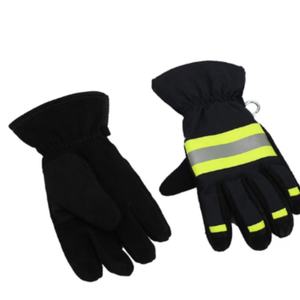 Gants de sécurité réfléchissants pour la protection contre les incendies 3C, en aramide, ignifuges, résistants à la chaleur, antidérapants, évacuant l'humidité, noirs - Product Image 1