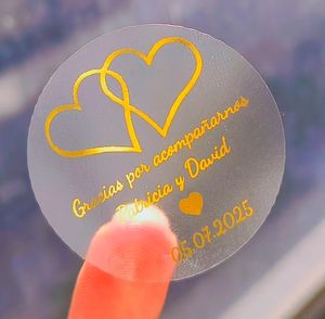 yellow color <b>gold</b> <b>foiled</b> transparent sticker sheet custom - Product Image 6