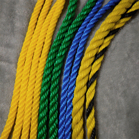 Cuerda de Polietileno de Bajo Peso, Trenzada de 3 Hilos, Colorida, para Amarre Marino