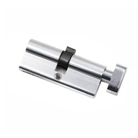 Cylindre de serrure de porte en laiton de 70 mm, clé unique Euro, clé grande taille complète pour porte en bois
