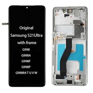 Schermo OLED Originale con Touch Screen e Cornice per Sam <span class=keywords><strong>S21</strong></span> Ultra SM-G998F SM-G998, Display LCD - Product Image 3