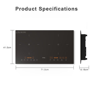 Electrodoméstico de cocina de alta calidad, quemadores mixtos de doble zona integrados de 3500W, 1 <span class=keywords><strong>placa</strong></span> de inducción <span class=keywords><strong>y</strong></span> 1 <span class=keywords><strong>Placa</strong></span> de infrarrojos - Product Image 4