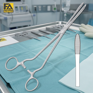 Poignée de forceps Cheron à angle latéral pour hémostase, instrument chirurgical certifié CE ISO13485 Classe I, manuel - Product Image 4