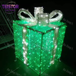 2D 3D Christmas Gift Box Motif Light Outdoor Street Decoration for Holiday Landscape Display Projects - Product Image 5