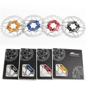 Cakram rem sepeda Mtb, Rotor rem cakram hidrolik mengambang ultra ringan 160mm 6 lubang untuk <span class=keywords><strong>Shimano</strong></span> - Product Image 1