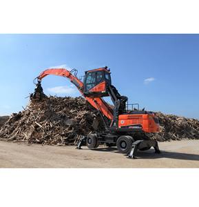 Nouvelle pelle hydraulique sur roues DX250WMH-5 <span class=keywords><strong>de</strong></span> 25 tonnes, 12,1 m, 174 CV, norme <span class=keywords><strong>Stage</strong></span> IV, pour les opérations <span class=keywords><strong>de</strong></span> manutention <span class=keywords><strong>de</strong></span> matériaux en entrepôt forestier - Product Image 3