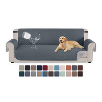 Vente d'usine - Housse de canapé réversible avec sangles élastiques, protection antidérapante pour meubles, housse de canapé pour chiens et enfants