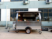 Remorque à pizza motorisée MAICHE MC-6, camion de restauration mobile, acier galvanisé, acier inoxydable, capacité 96, garantie 1 an, nourriture
