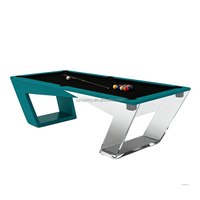 Table de billard américain 9 boules en bois massif de luxe moderne pour intérieur, tailles 7ft/8ft/9ft, table de snooker durable en acrylique – Offre Spéciale