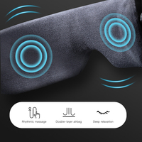 Augenmassagegerät mit 4 Modi, Airbag-Vibration, Wärmekompression, Schlafmusik, USB-Aufladbar für Augenentlastung