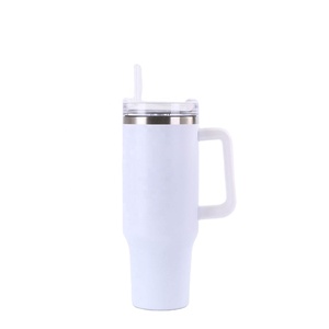 Wholesale Bulk 40oz Tumbler Stocked Double Wall Stainless Steel Tumblers <b>with</b> Handle for Car - Product Image 6