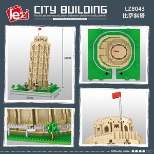 Recién Llegado: <span class=keywords><strong>Torre</strong></span> Inclinada de Pisa, Italia, Mini Bloques de Construcción Culturales, Juguete de Bloques de Construcción para Adultos y Niños, Regalo de Navidad - Product Image 4