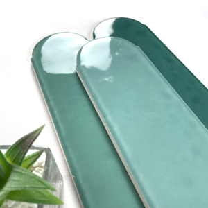 Baldosa de metro en forma de pluma Irregular, baldosa Digital 3D, artística, Irregular, verde, precio de fábrica - Product Image 2