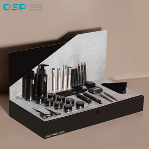 Soporte de exhibición de cosméticos de acrílico de diseño personalizado de fábrica vietnamita respetuoso con el medio ambiente LED DSP para sombra de ojos de maquillaje promoción al por menor - Product Image 4