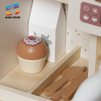 Jouet de cafetière en bois pour jouer à faire semblant pour les filles et les garçons d'âge préscolaire W10L022