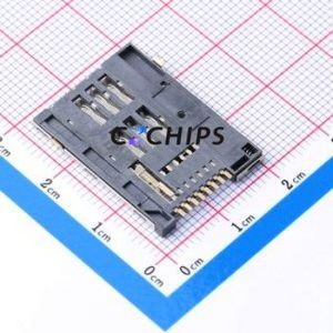 SIM-1005-P8 SIM Card Connector SMD Connector Self-Return Type Mini SIM Card Card Holder 2.2mm - Product Image 2