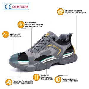 GUYISA Fashion Ultralight series grigio solid EVA sole <span class=keywords><strong>scarpe</strong></span> <span class=keywords><strong>antinfortunistiche</strong></span> <span class=keywords><strong>scarpe</strong></span> <span class=keywords><strong>antinfortunistiche</strong></span> da lavoro con punta in acciaio standard europeo - Product Image 4