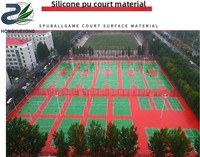 Revêtement de sol sportif intérieur/extérieur en plastique, épaisseur 3-5 mm, écologique, fermeté moyenne, résistance à la traction, antidérapant pour le basketball