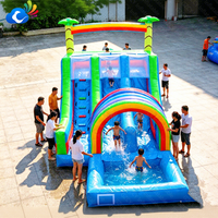 Toboggan aquatique gonflable en PVC de qualité commerciale, aire de jeux aquatique gonflable pour enfants