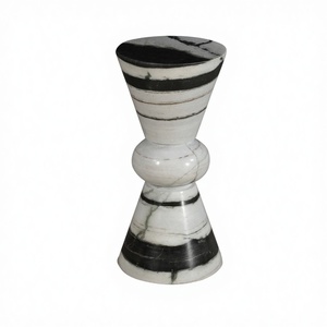 Chevet moderne en marbre pur et naturel fait à la main avec couleur personnalisable pour la décoration de la chambre à coucher, de l'appartement et du salon - Product Image 1