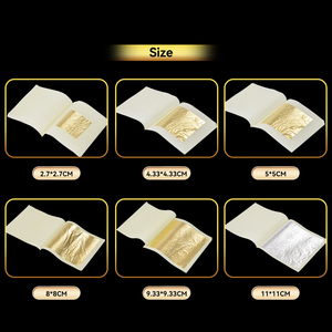 Jinzi çok satan ürün 100% saf gümüş yaprak kağıt altın yaprak folyo levha kek gıda Deco için - Product Image 4