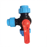 Conector Rápido para Tubo de Água PE 1/2\" 3/4\" 1\" 1.2\" 1.5\" 20/25/32/40/50/63mm Válvula em T