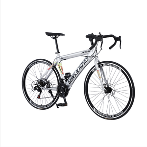 Bicicleta de carreras de carretera 700C de alta calidad de fábrica de China lista para enviar con horquilla de acero y sistema de frenos de disco logotipo personalizado color - Product Image 4