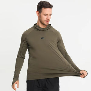 Logo personnalisé Chemise de pêche à manches longues pour hommes Camo Design UPF Polyester Performance Quick Dry Wear - Product Image 3