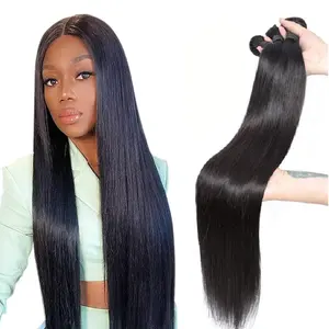 30 40 Inch Bundels Groothandel Bundels Virgin Hair Vendor, Brazilian Weave Human Hair Bundels Met Kant Frontals Sluiting