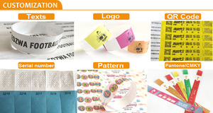 Braccialetti in Carta Tyvek Impermeabili per Eventi, Stampabili con Logo Personalizzato, Braccialetti Usa e Getta per Eventi - Product Image 5