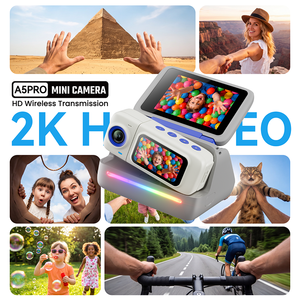 Mini Cámara WiFi <span class=keywords><strong>2</strong></span>.4G con Control por Aplicación, Pantalla de 1.47 Pulgadas, Cámara de Video Portátil para Ciclismo, Patinaje, Cámara de Acción Vestible - Product Image 6