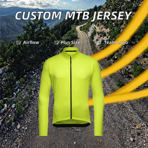 Maillot de Ciclismo para Hombre, Manga Larga, Ropa de Ciclismo de Montaña MTB, Ropa Deportiva Transpirable para Ciclismo al Aire Libre, Camisetas de Descenso - Product Image 2
