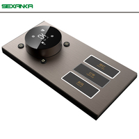 Contrôleur de température intelligent pour la maison connectée SEXANKA OEM ODM KNX EIB RS485, interrupteur mural en aluminium avec bouton poussoir
